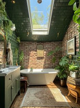 BATHROOM WITH OPEN CEILING,A Spa-Like Retreat